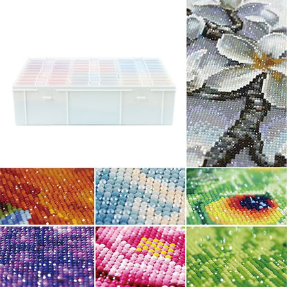 30pcs Diamond Painting Trays with Lids Diamond Art Storage Containers Trays