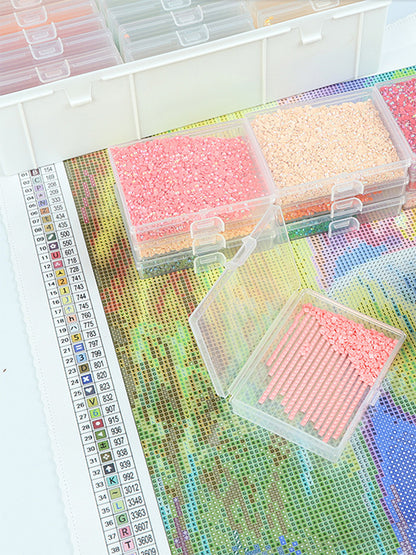 30pcs Diamond Painting Trays with Lids Diamond Art Storage Containers Trays