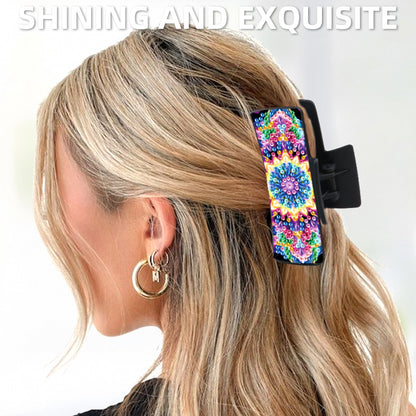 2Pcs Mandala DIY Diamond Hair Claw Clips Making Kit for Women Ladies   Girls