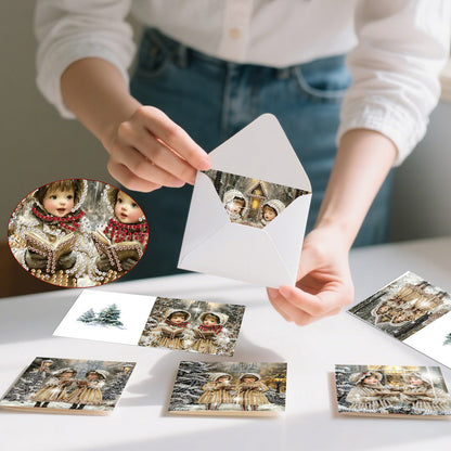 6PCS DIY Diamond Art Greeting Cards Christmas Girls Congratulations Cards Gift