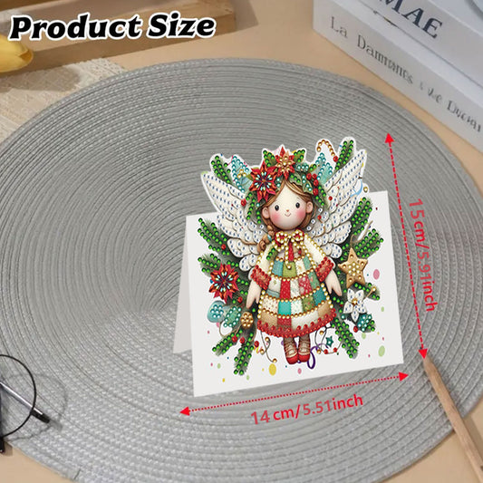 8PCS DIY Diamond Art Greeting Cards Congratulations Cards   Gifts (Christmas)