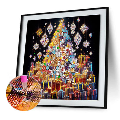 Christmas Tree - Special Shaped Drill Diamond Painting 30*30CM