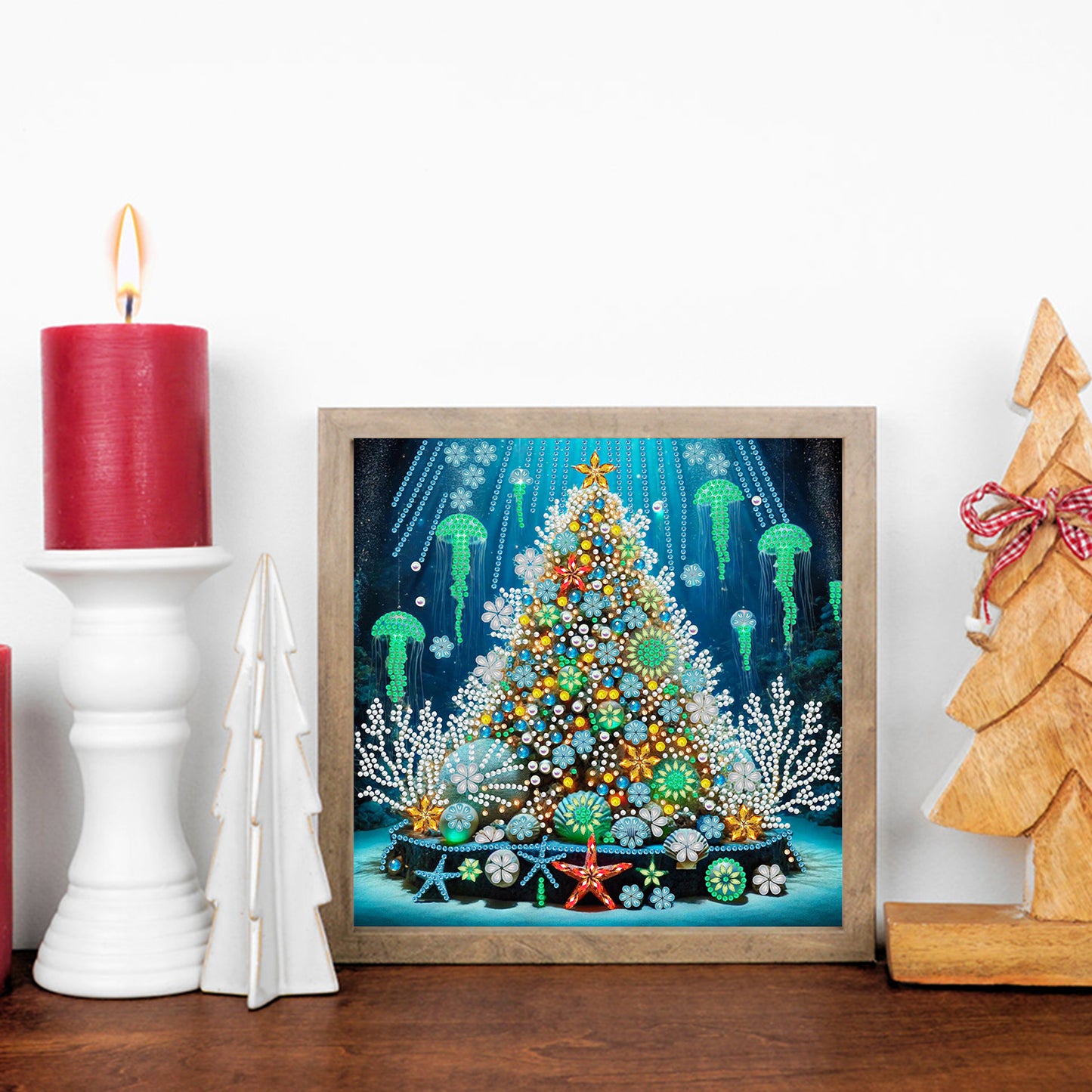 Christmas Tree - Special Shaped Drill Diamond Painting 30*30CM