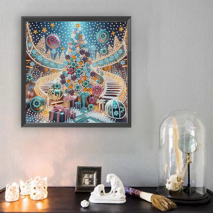 Christmas Tree - Special Shaped Drill Diamond Painting 30*30CM