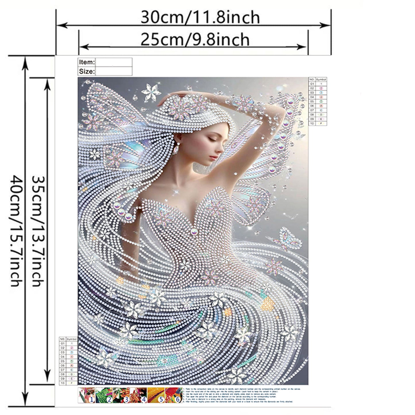 Wind Fairy Beauty - Special Shaped Drill Diamond Painting 30*40CM