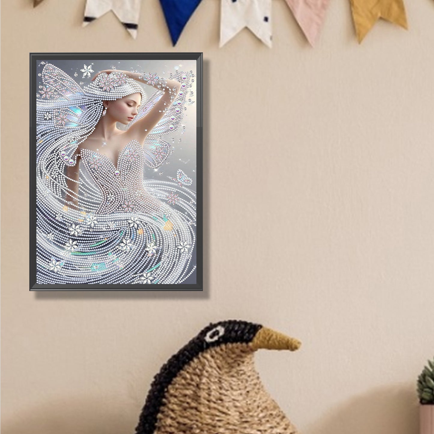 Wind Fairy Beauty - Special Shaped Drill Diamond Painting 30*40CM