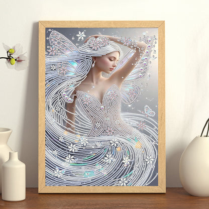 Wind Fairy Beauty - Special Shaped Drill Diamond Painting 30*40CM