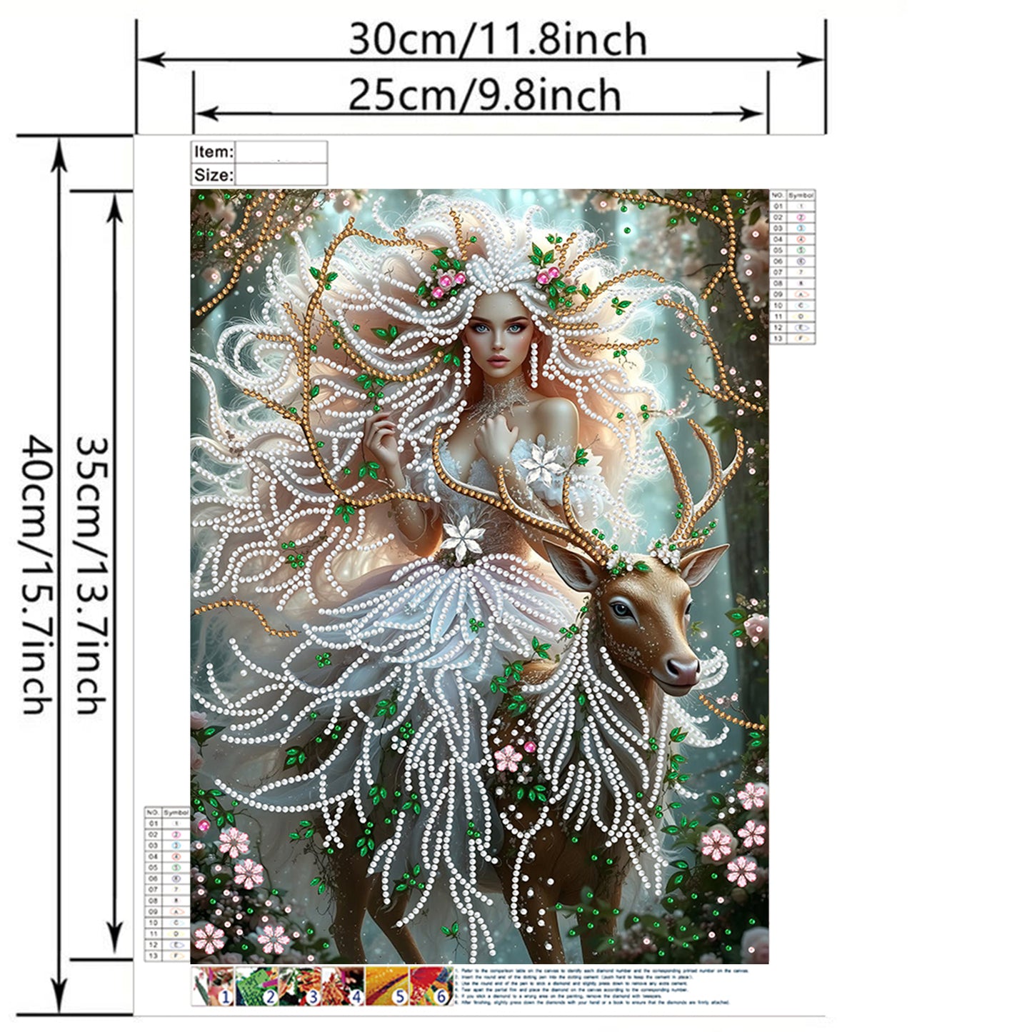 Forest Fairy Beauty - Special Shaped Drill Diamond Painting 30*40CM