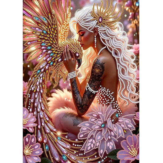 Forest Fairy Beauty - Special Shaped Drill Diamond Painting 30*40CM