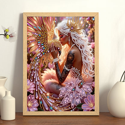 Forest Fairy Beauty - Special Shaped Drill Diamond Painting 30*40CM