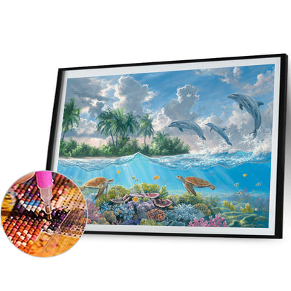 Underwater World - Partial AB Full Square Drill Diamond Painting 50*40CM