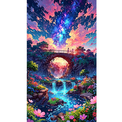 Landscape - Full Round Drill Diamond Painting 40*70CM