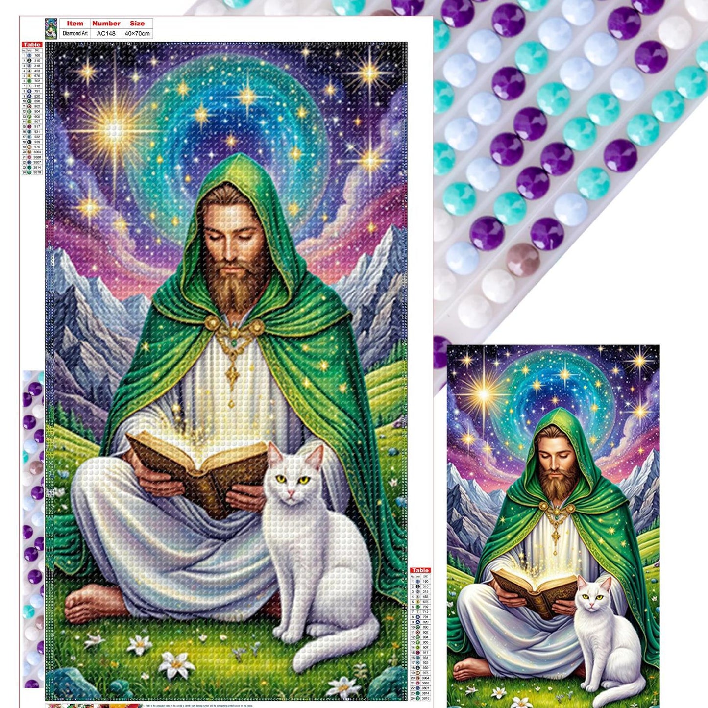 Faith - Full Round Drill Diamond Painting 40*70CM