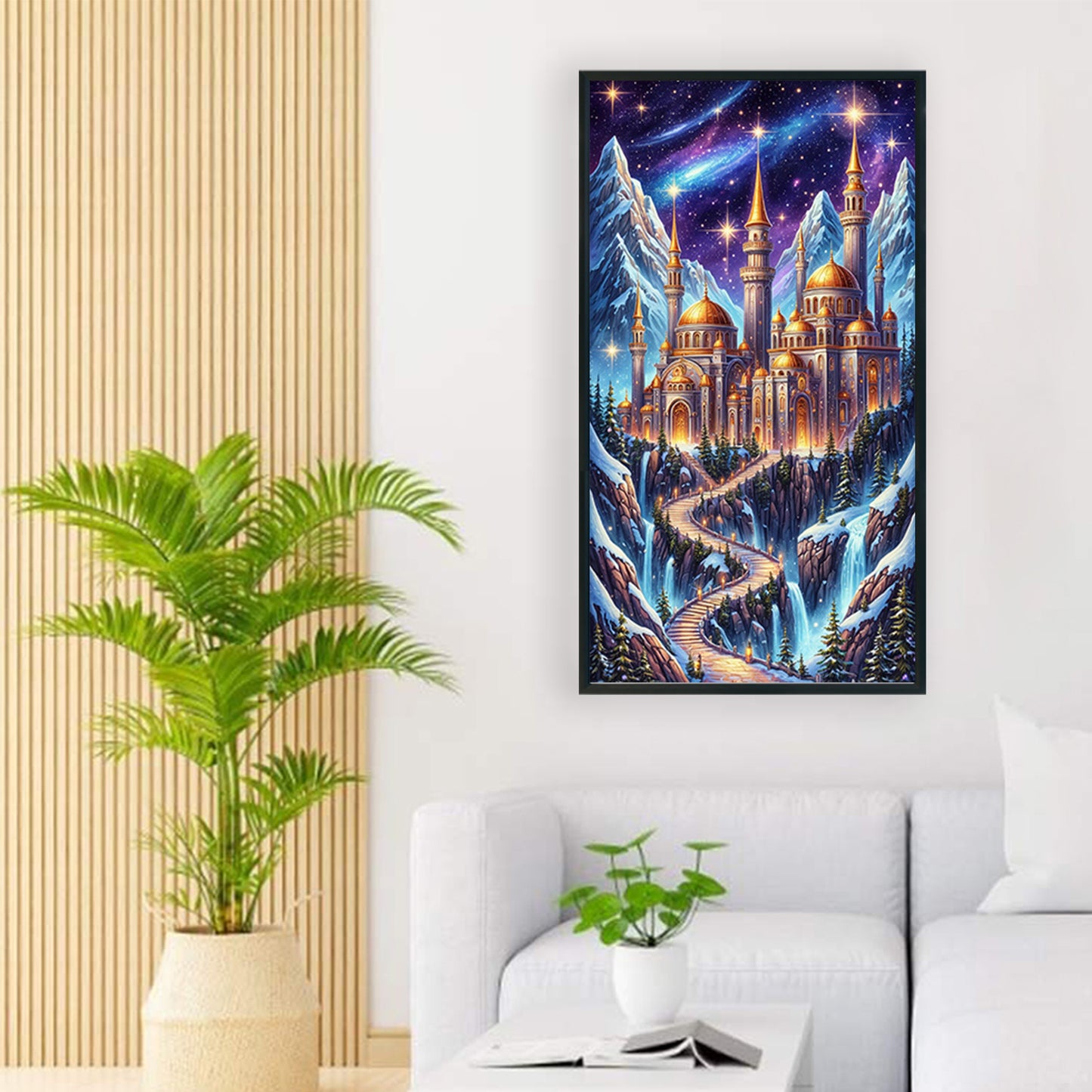 Castle - Full Round Drill Diamond Painting 40*70CM