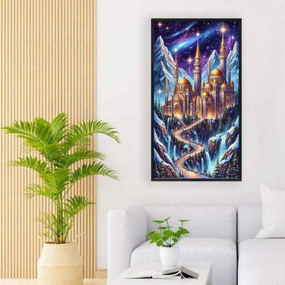 Castle - Full Round Drill Diamond Painting 40*70CM