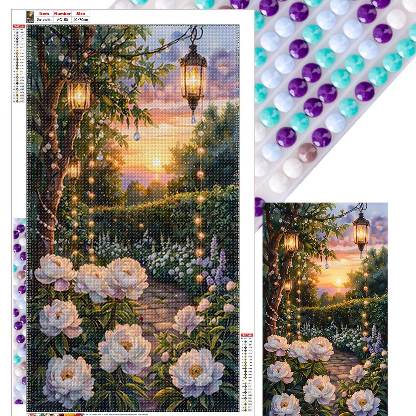 Flower - Full Round Drill Diamond Painting 40*70CM