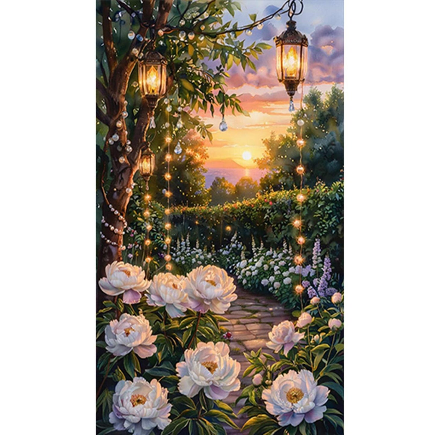 Flower - Full Round Drill Diamond Painting 40*70CM