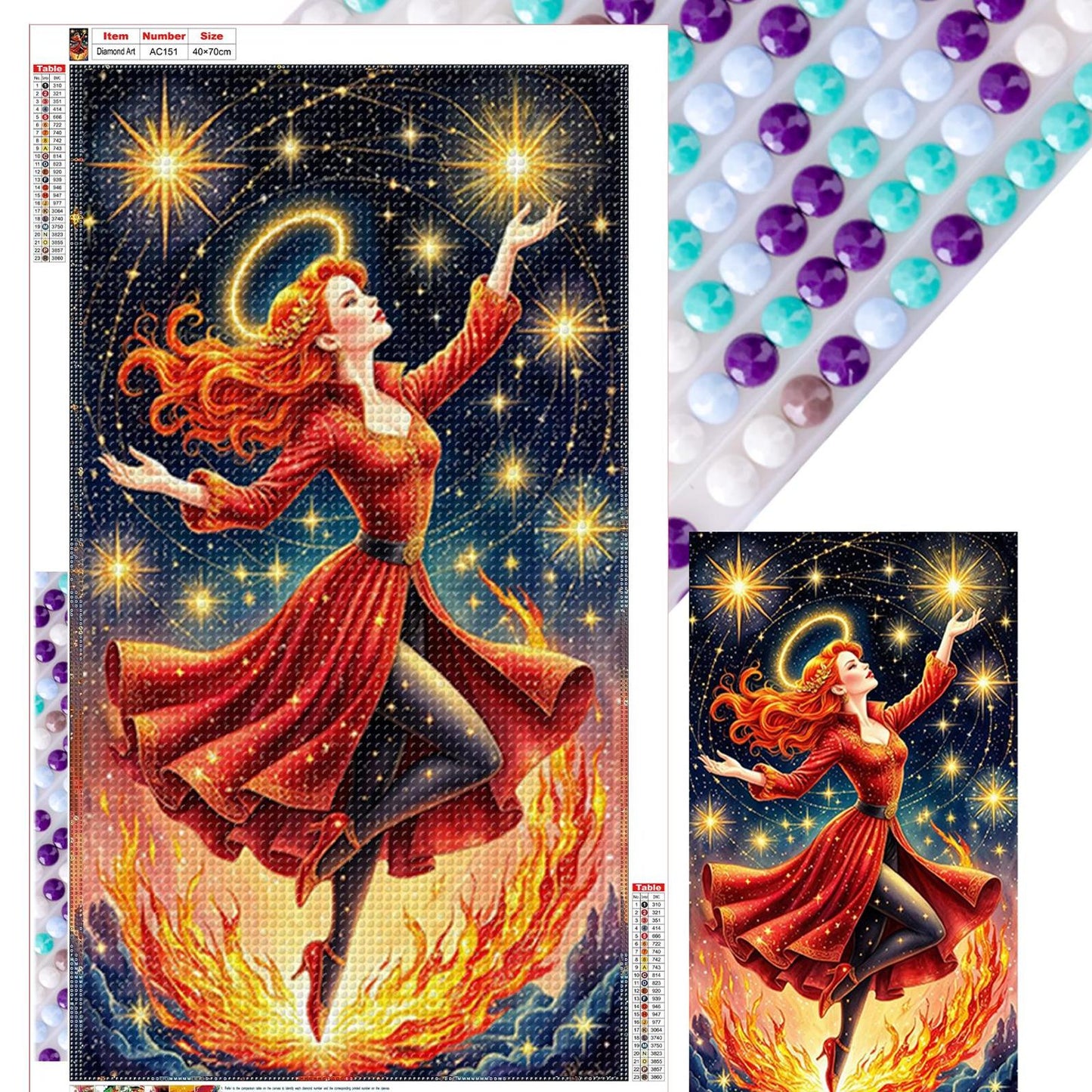 Cool Girl - Full Round Drill Diamond Painting 40*70CM