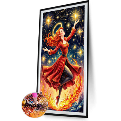 Cool Girl - Full Round Drill Diamond Painting 40*70CM