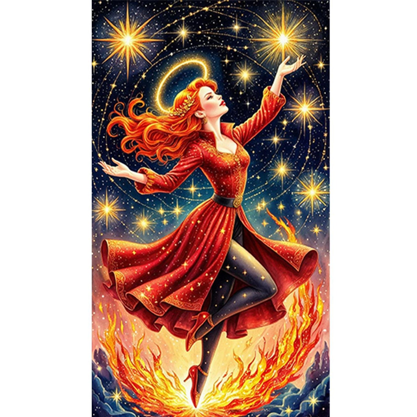 Cool Girl - Full Round Drill Diamond Painting 40*70CM