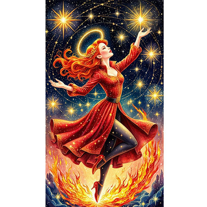 Cool Girl - Full Round Drill Diamond Painting 40*70CM