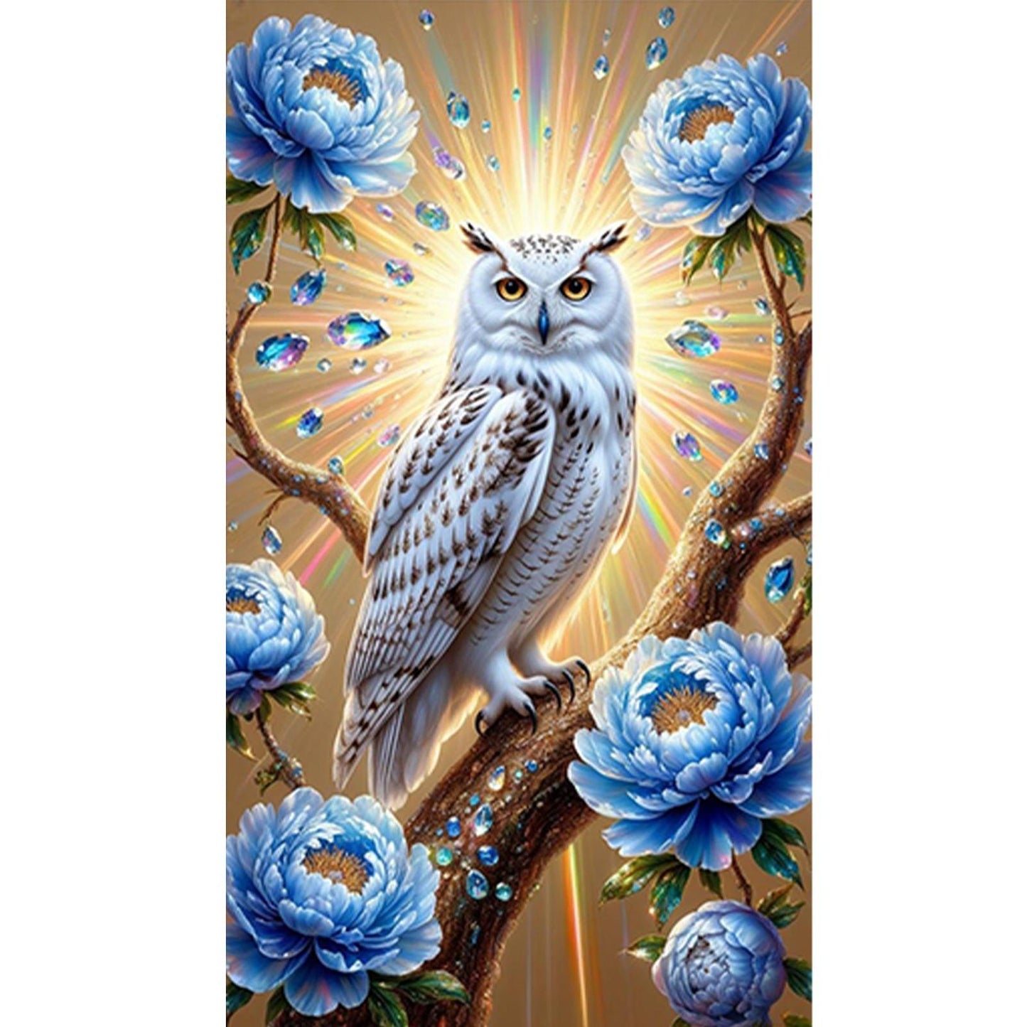 Owl - Full Round Drill Diamond Painting 40*70CM