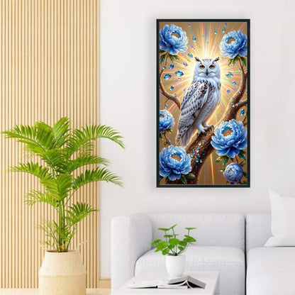 Owl - Full Round Drill Diamond Painting 40*70CM