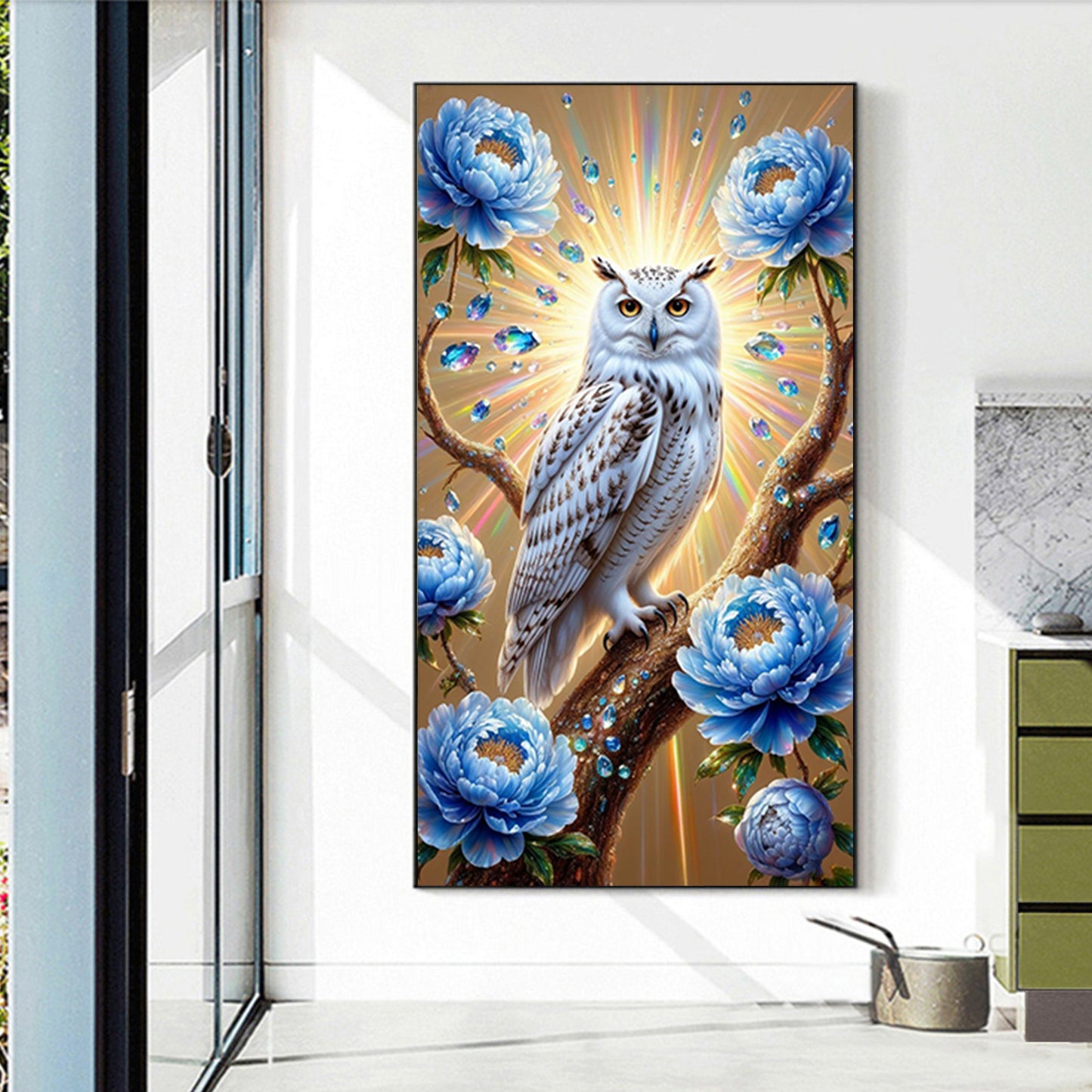 Owl - Full Round Drill Diamond Painting 40*70CM