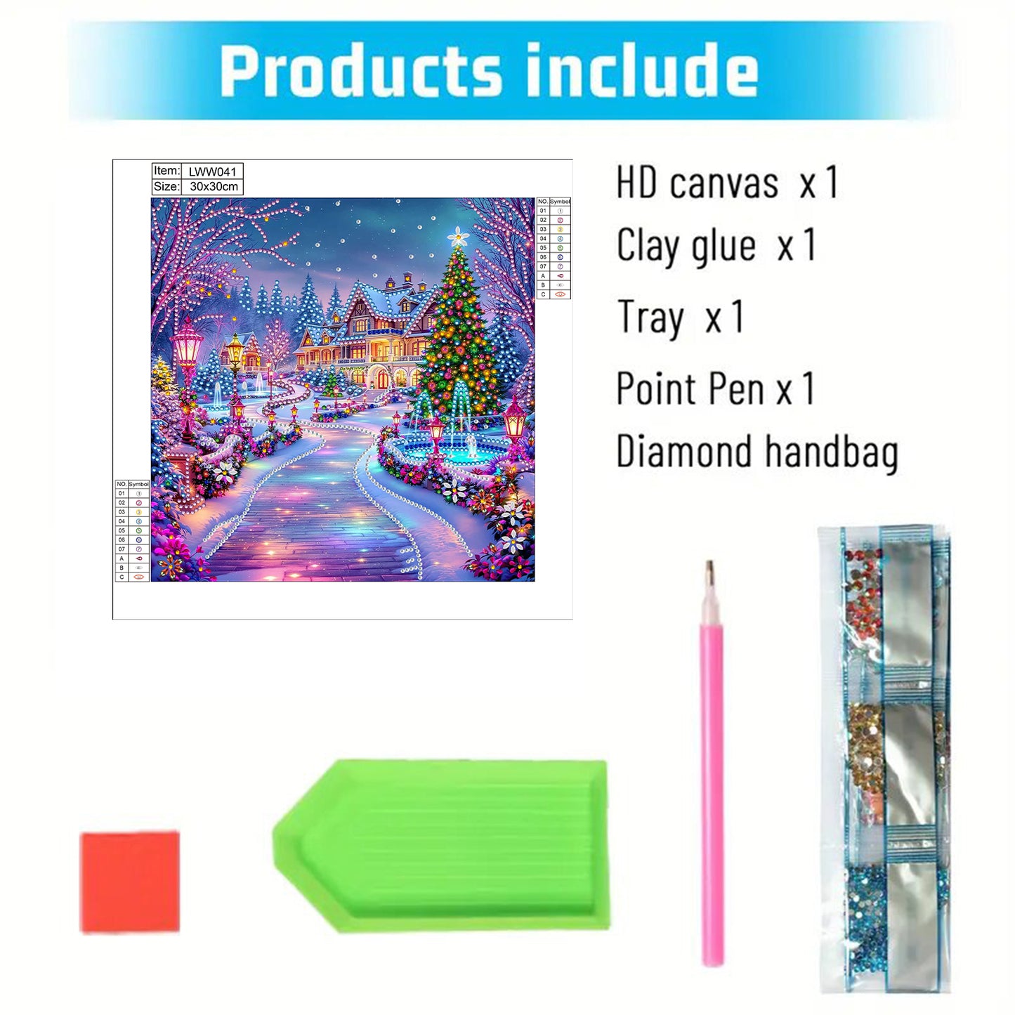 Christmas House - Special Shaped Drill Diamond Painting 30*30CM