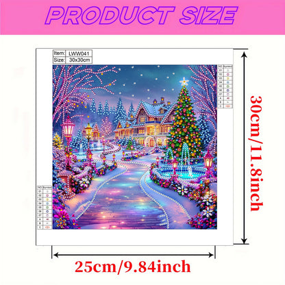 Christmas House - Special Shaped Drill Diamond Painting 30*30CM