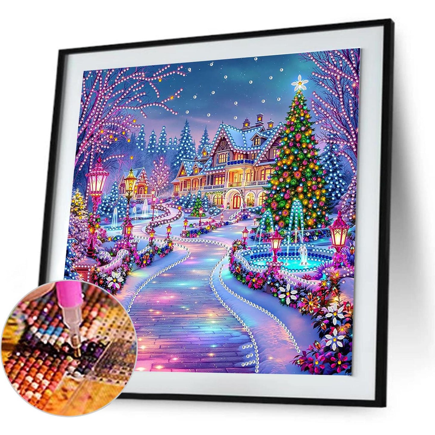 Christmas House - Special Shaped Drill Diamond Painting 30*30CM