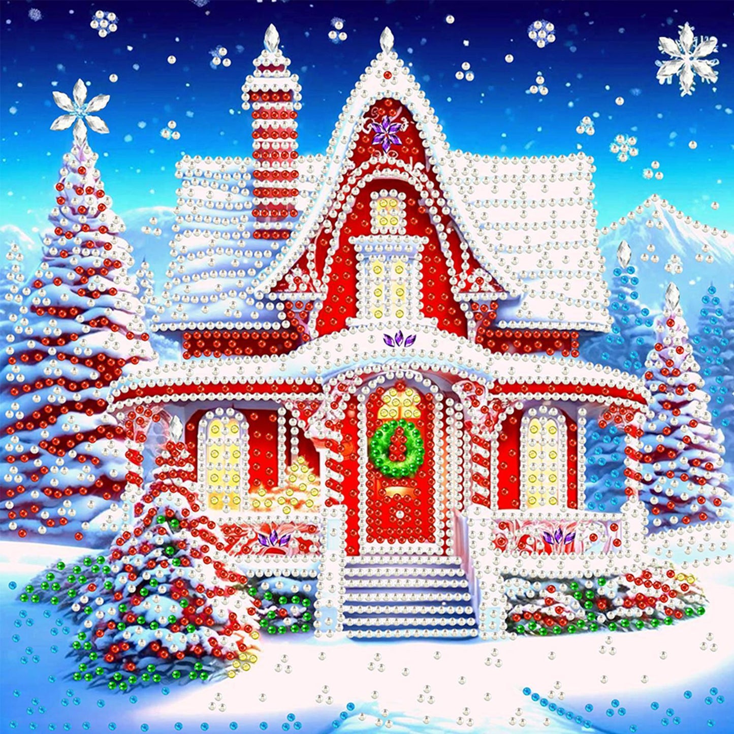 Christmas House - Special Shaped Drill Diamond Painting 30*30CM