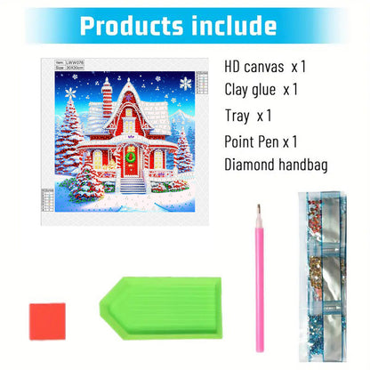 Christmas House - Special Shaped Drill Diamond Painting 30*30CM