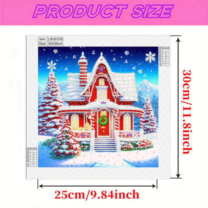 Christmas House - Special Shaped Drill Diamond Painting 30*30CM