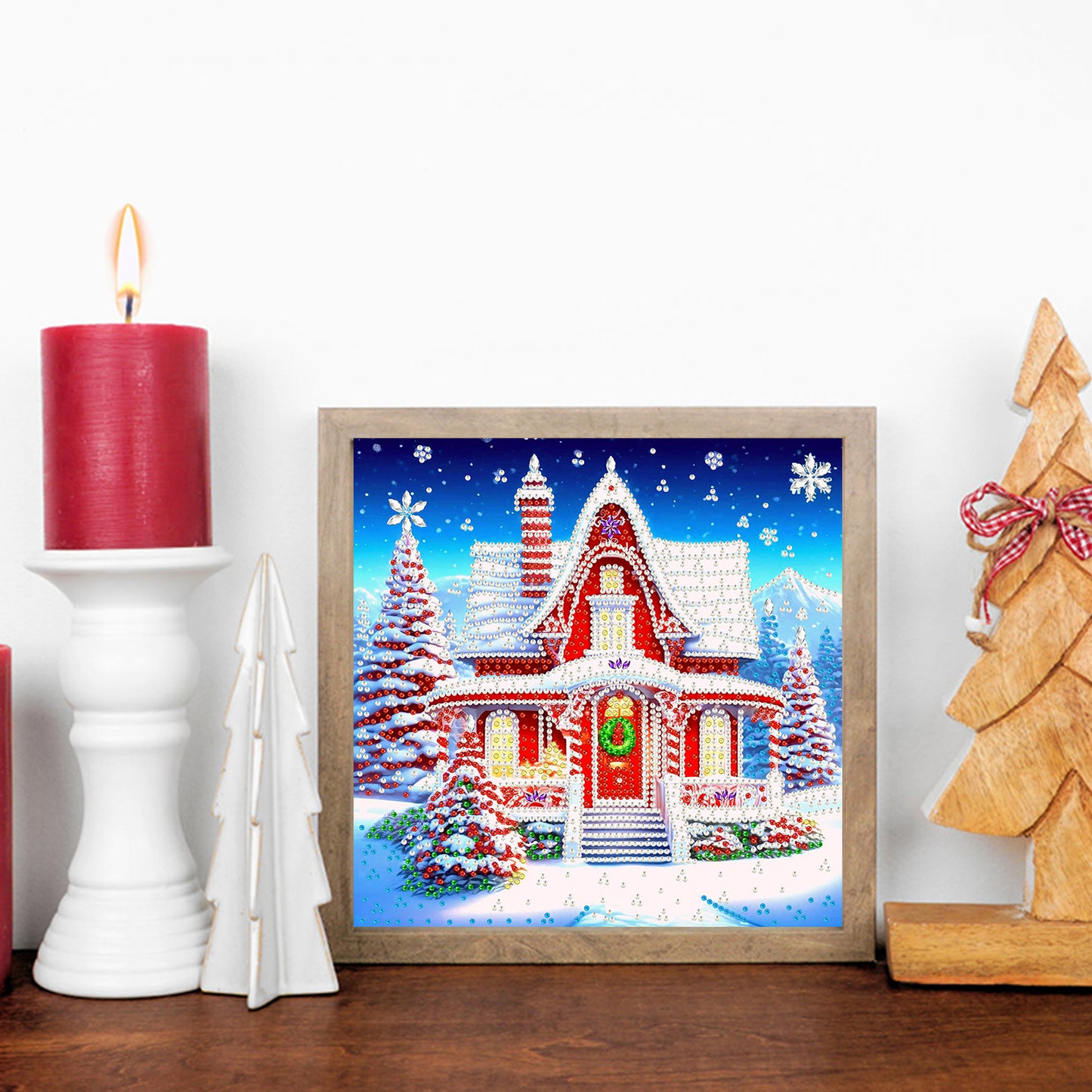 Christmas House - Special Shaped Drill Diamond Painting 30*30CM