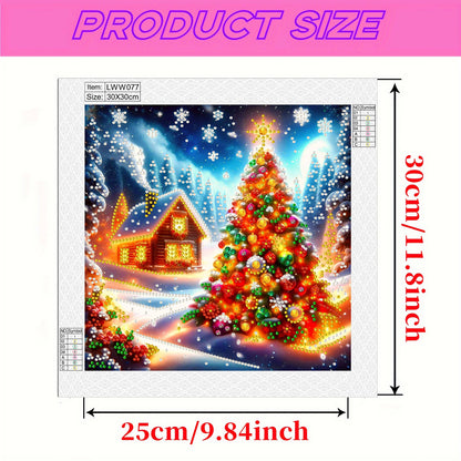 Christmas House - Special Shaped Drill Diamond Painting 30*30CM