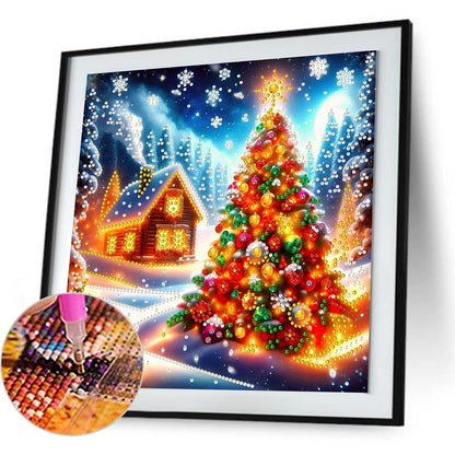 Christmas House - Special Shaped Drill Diamond Painting 30*30CM