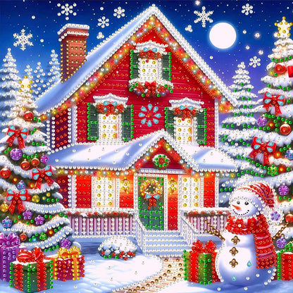 Christmas House - Special Shaped Drill Diamond Painting 30*30CM