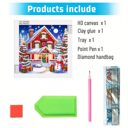 Christmas House - Special Shaped Drill Diamond Painting 30*30CM