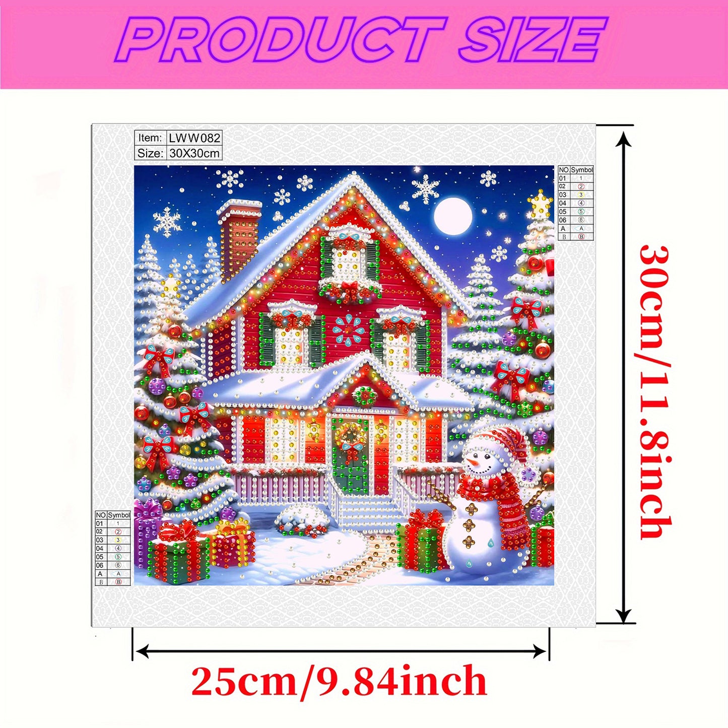 Christmas House - Special Shaped Drill Diamond Painting 30*30CM