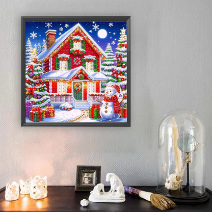 Christmas House - Special Shaped Drill Diamond Painting 30*30CM
