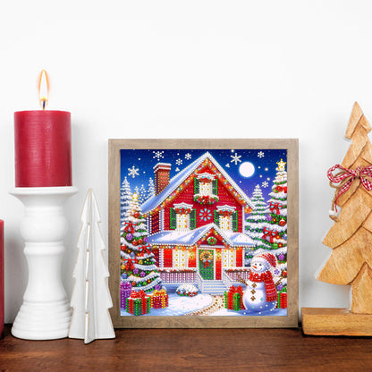 Christmas House - Special Shaped Drill Diamond Painting 30*30CM