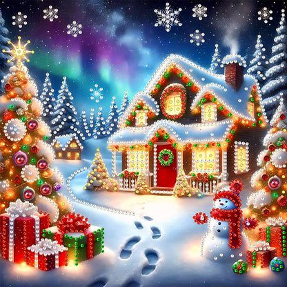 Christmas House - Special Shaped Drill Diamond Painting 30*30CM