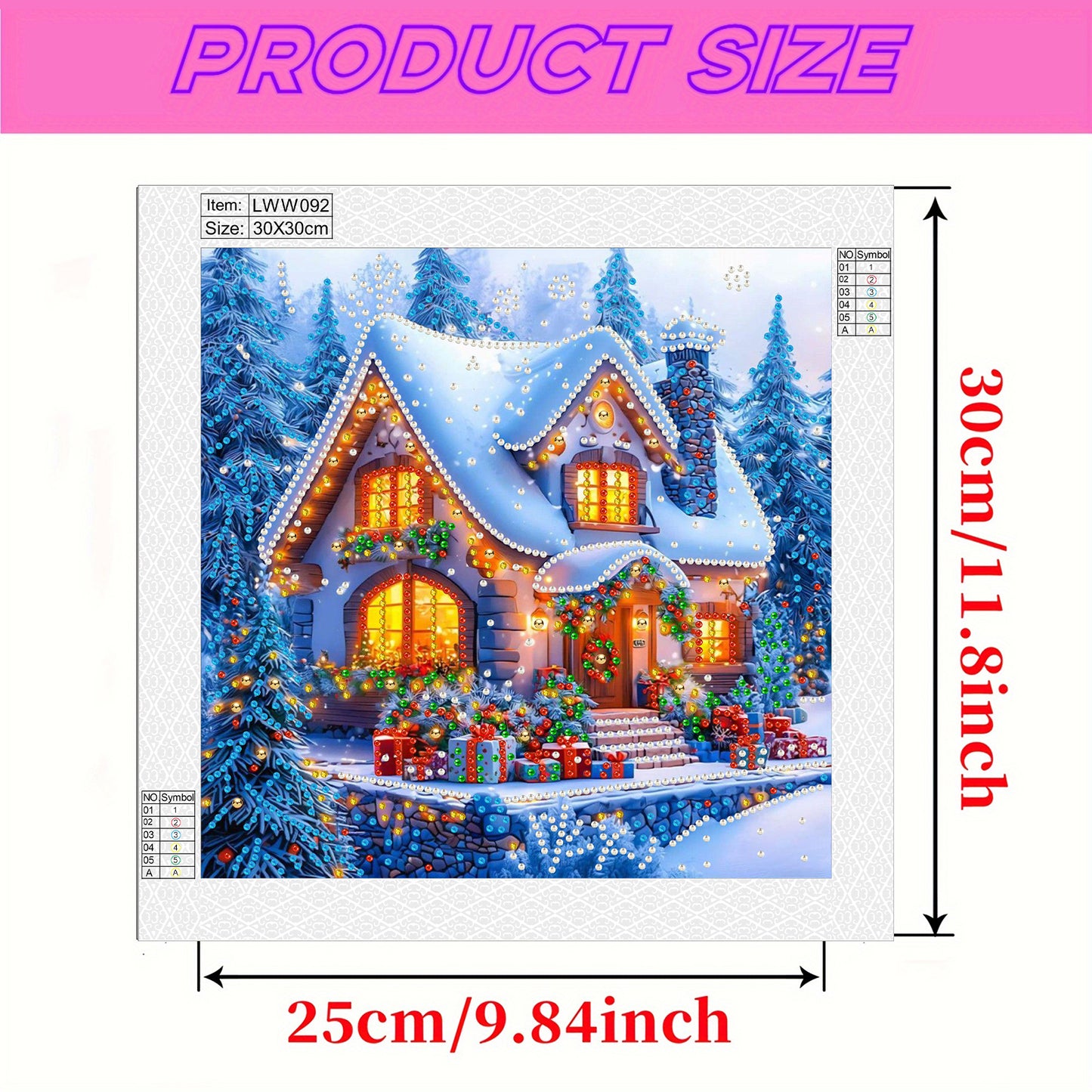 Christmas House - Special Shaped Drill Diamond Painting 30*30CM