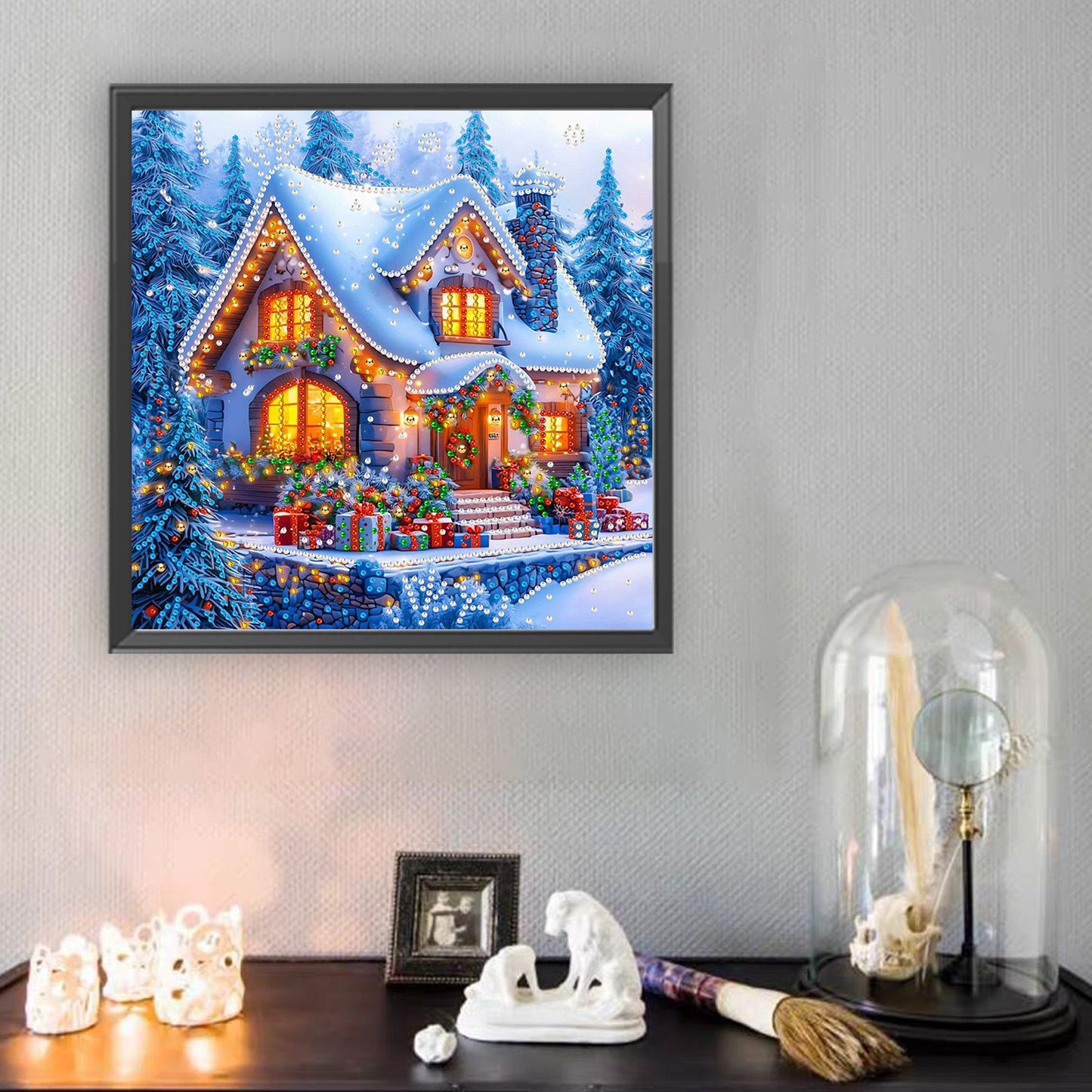 Christmas House - Special Shaped Drill Diamond Painting 30*30CM