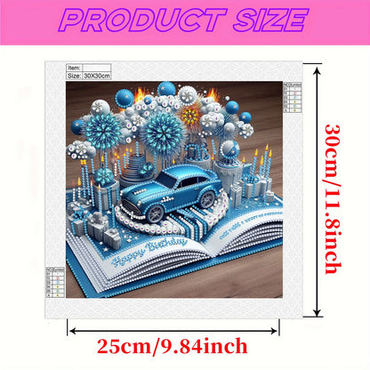 Dreamy Cars Books - Special Shaped Drill Diamond Painting 30*30CM