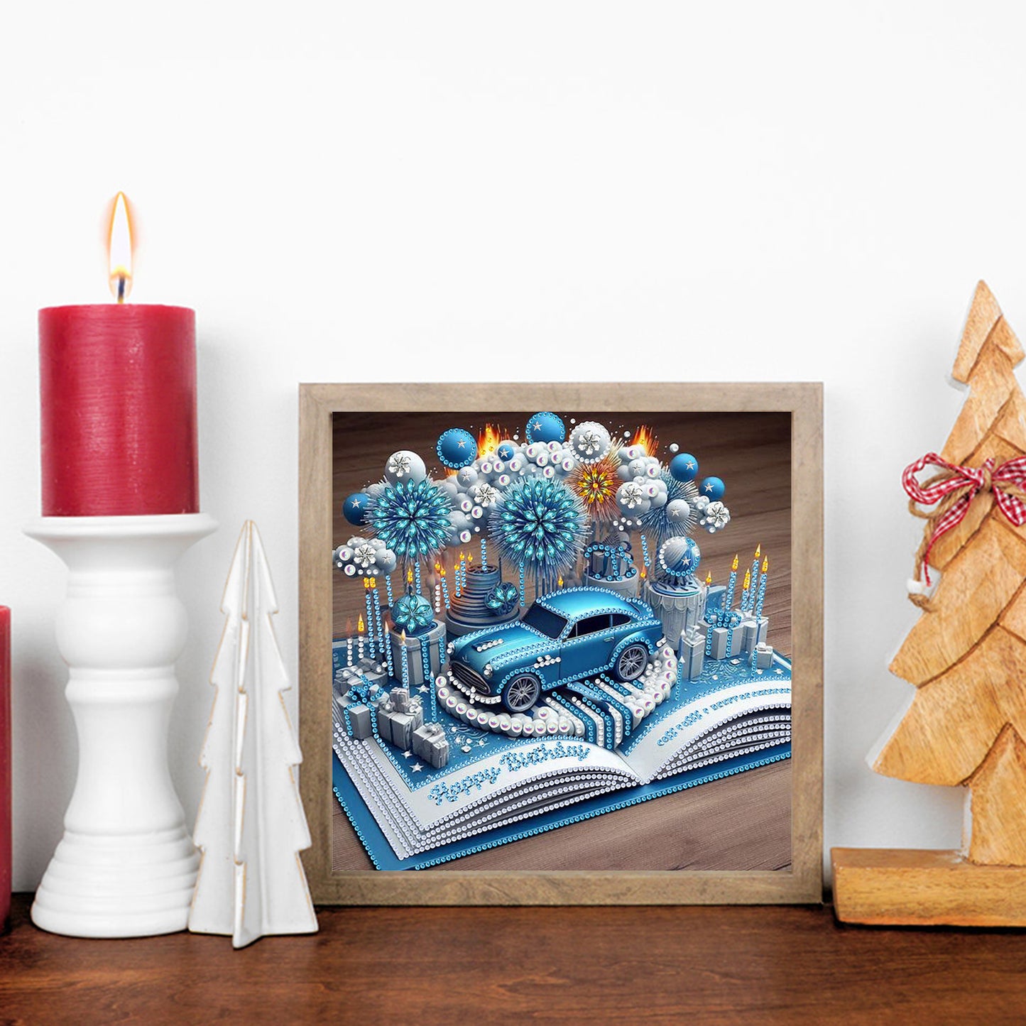 Dreamy Cars Books - Special Shaped Drill Diamond Painting 30*30CM