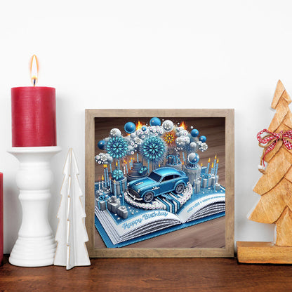 Dreamy Cars Books - Special Shaped Drill Diamond Painting 30*30CM