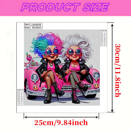 Cute Grandma - Special Shaped Drill Diamond Painting 30*30CM