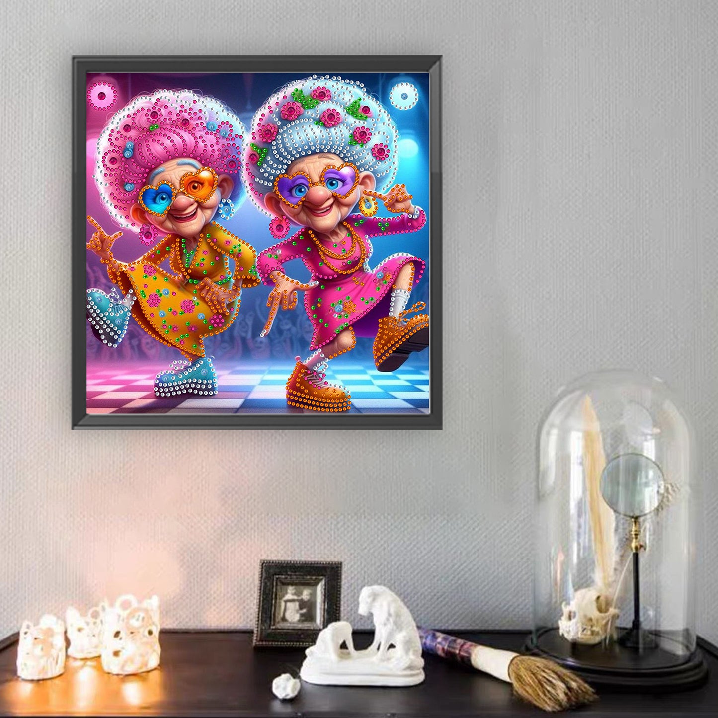 Cute Grandma - Special Shaped Drill Diamond Painting 30*30CM